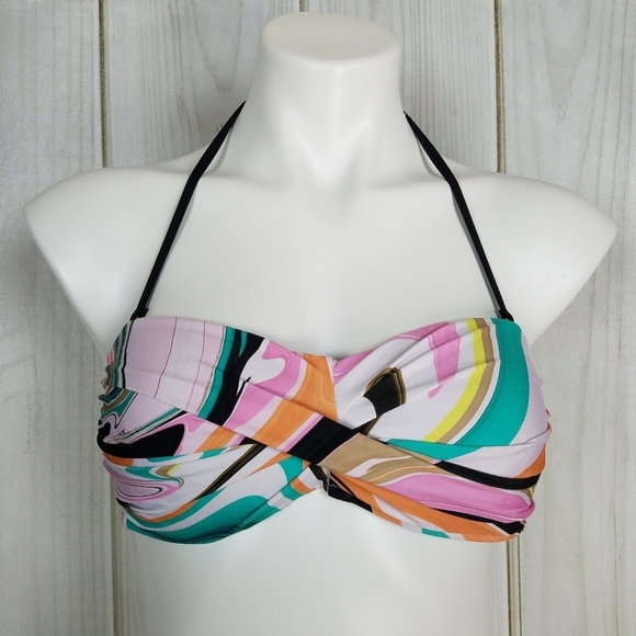 Trina Turk Other - Trina Turk Halter Colorful Swim Suit Bikini Top Size 6
